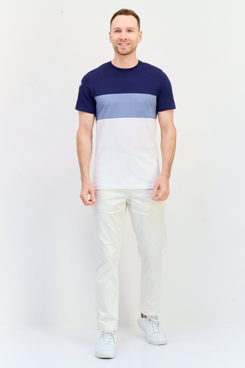 Celio Men Crew Neck Short Sleeves Colorblock T-shirt, Multicolor - Image 4